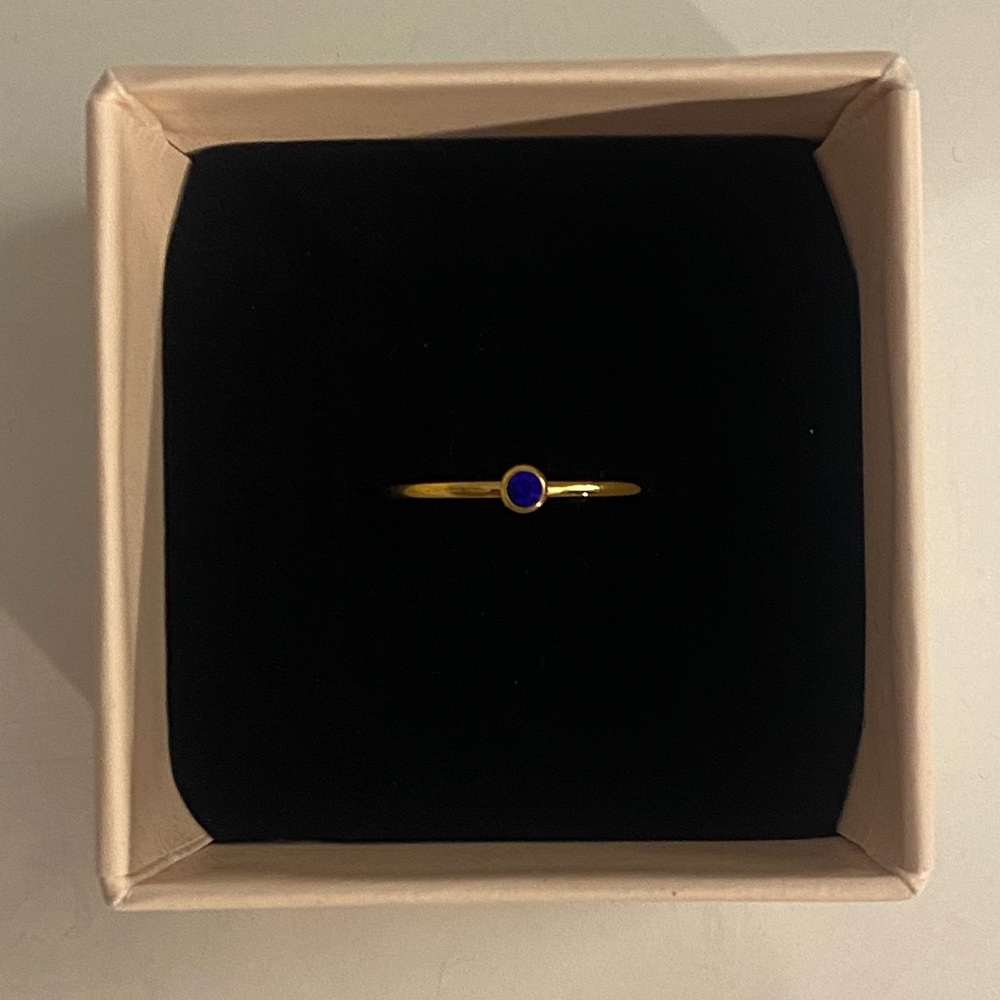 Dainty Minimalist Birthstone Ring